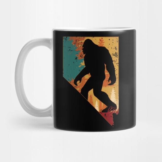 Bigfoot Retro Vintage Sasquatch Nevada by ryanjaycruz